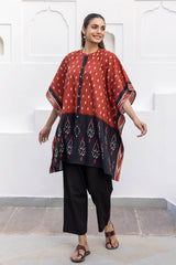 Vintage Rust Short Kaftan