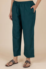 Teal Cambric Trousers