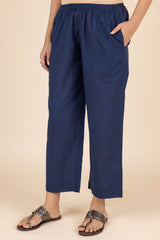 Dark Blue Cambric Trousers