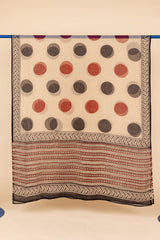Block Printed Polka Dupatta