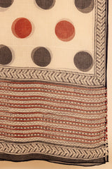 Block Printed Polka Dupatta