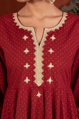 Laalima Golden Printed Kurta