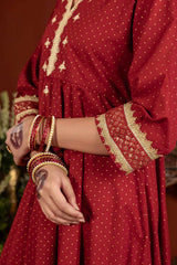 Laalima Golden Printed Kurta