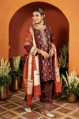 Tamara Golden Printed Kurta