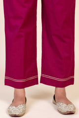 Wine Cambric Trousers