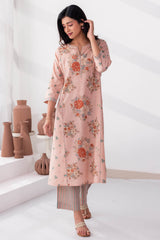 Blush Peach Floral Kurta