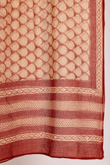 Bagru Dabu Blockprint Dupatta