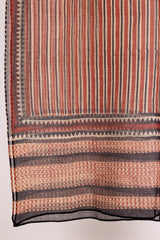 Bagru Geometric Blockprint Dupatta