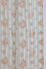 Striped Floral Doria Dupatta