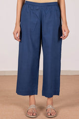 Navy Blue Cambric Trousers