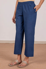 Navy Blue Cambric Trousers