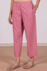 Rose Blush Cotton Trousers