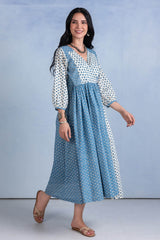 Blue Riviera Overlap Dress