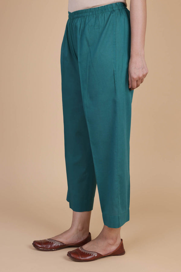 Teal Wide Trousers