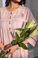 Pink Striped Kurta