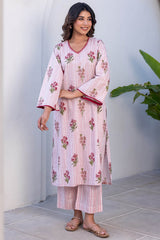 Striped Floral Kurta