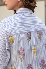 Floral Striped Top