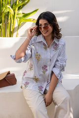 Floral Striped Top