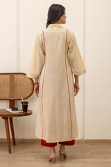 Ivory Pleated Kurta