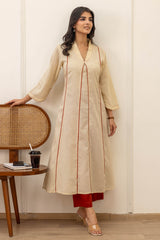 Ivory Pleated Kurta