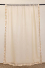 Cream Banded Doria Dupatta