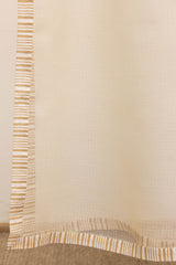 Cream Banded Doria Dupatta
