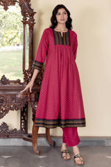 Red Narayanpeth Kurta