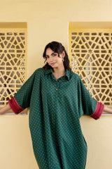 Green Narayanpeth Anti Fit Kurta