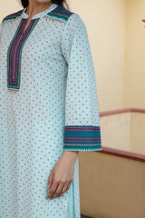 Blue Narayanpeth Kurta