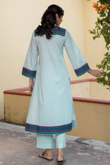 Blue Narayanpeth Kurta