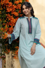 Blue Narayanpeth Kurta
