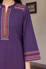 Purple Narayanpeth Kurta