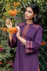 Purple Narayanpeth Kurta