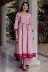 Pink Narayanpeth Kurta