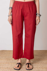 Gulrukh Wide Cotton Trousers