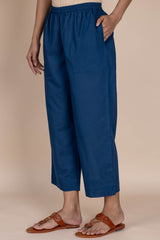 Blue Cotton Trousers