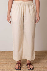 Light Beige Wide Trousers