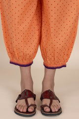 Orange Polka Afghani Trousers
