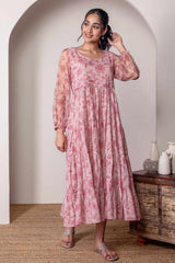 Gulabo Chiffon Sleeve Dress