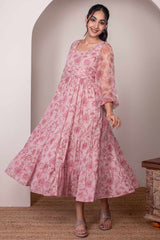 Gulabo Chiffon Sleeve Dress