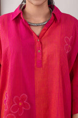 Tara Handloom Stripes Anti-fit Top
