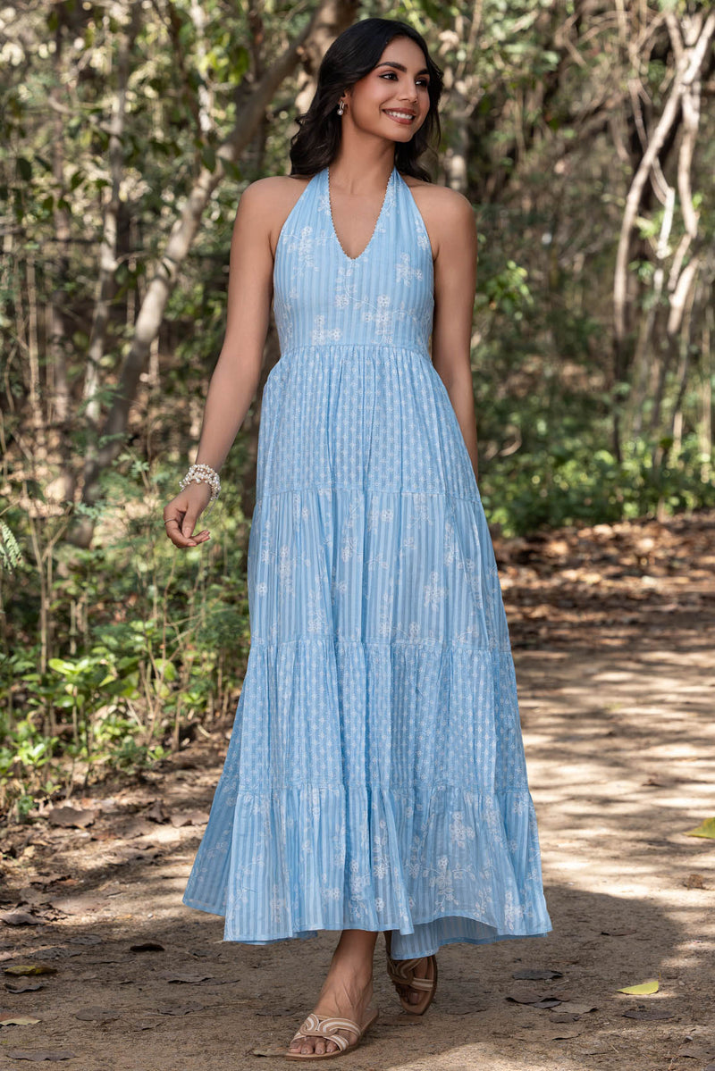 Blueberry Sorbet Dress  Cottons Jaipur