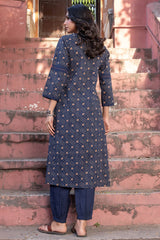Blue Mosaic Kurta