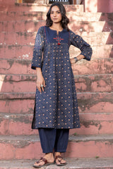 Blue Mosaic Kurta
