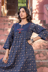 Blue Mosaic Kurta