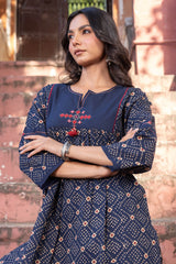 Blue Mosaic Kurta