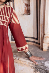 Rustic Grid Kurta