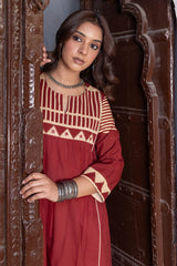 Rustic Grid Kurta