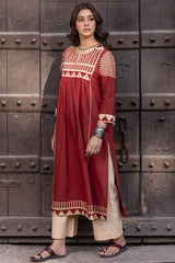 Rustic Grid Kurta