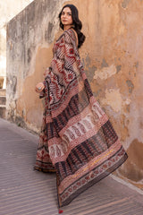 Rust Rhythm Doria Saree